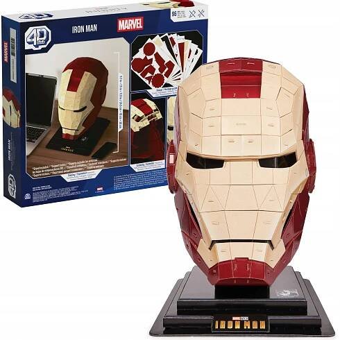 MARVEL MASKA IRON MANA PUZZLE MODEL 3D IRON MAN PRO SESTAVENÍ 4D BUILD