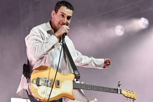 Jack Antonoff and Bleachers perform at the Mojave stage during the Coachella Valley Music and Arts Festival