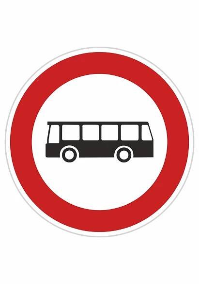 Dopravní značka B5, Zákaz vjezdu autobusů