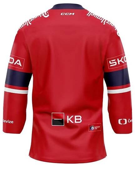 Reprezentační dres CCM s reklamou červený