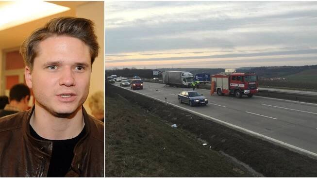 Brzobohatý ošklivě boural na D1. Auto je na odpis!