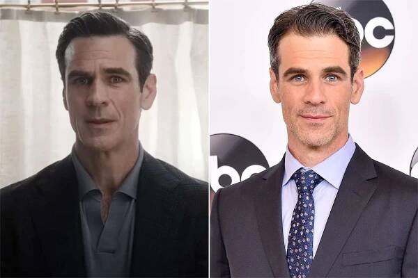 Eddie Cahill as Robert in 'Materialists'; Eddie Cahill attends the Disney ABC Television Group TCA Summer Press Tour on Aug. 4, 2016, in Beverly Hills