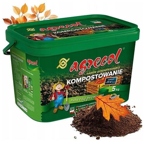 AGRECOL KOMPOSTÉR AKTIVÁTOR KOMPOSTU URYCHLOVAČ KOMPOSTOVÁNÍ 5 KG