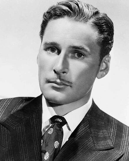 Errol Flynn Black And White Portrait Wallpaper