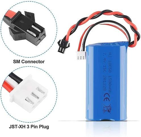 Akumulátor Li-Ion 7.4V 1500mAh 15C s USB pro RC modely Lodě Auta Série Alkaline Cell