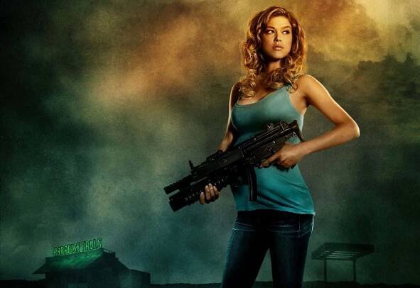 Adrianne Palicki striking a pose in a beautiful outfit Wallpaper