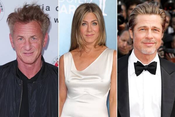 Sean Penn, Jennifer Aniston, Brad Pitt