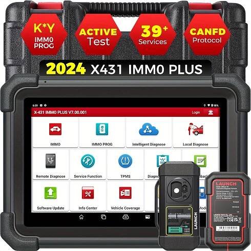 2024  431   plus with x  3 key  ramming full system diagnostic scanner tool advanced ver of x431   elite full systems 39 services bi directional control 2 yrs   without battery