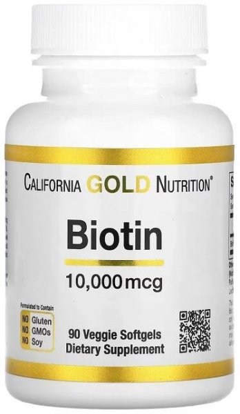 Biotin, 10,000 mcg, 90 Softgels