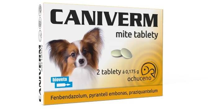 Bioveta Caniverm mite 0,175 g 2 tablety