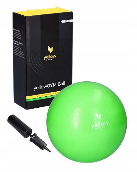 Rehabilitační míč PILATES Fitness yellowGYM ball 22cm, zelený