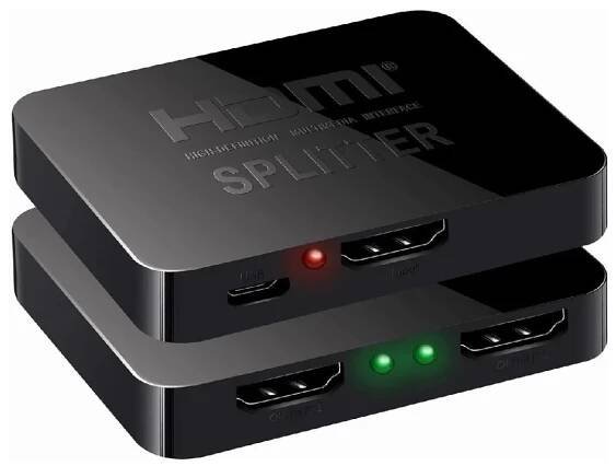 PremiumCord HDMI splitter 1-2 porty, s napájením z USB, 4K, FULL HD, 3D | KRUP