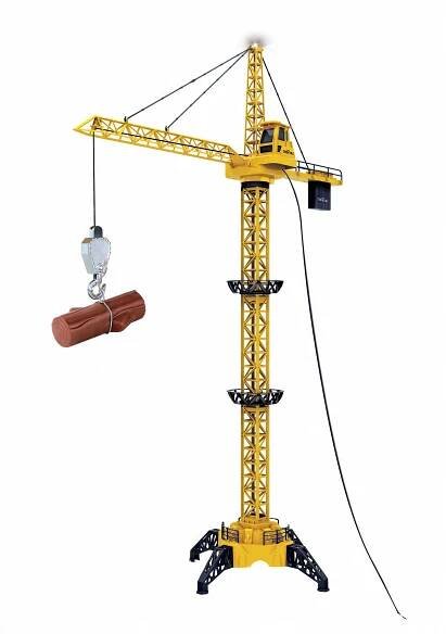 CHEETAH TOYS stavební jeřáb 128 cm s funkcemi na kabel