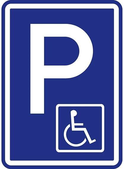 Dopravní značka – Parkoviště pro vozíčkáře