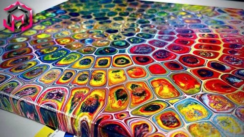 Chameleon Cell Acrylic Pouring and Fluid Art - Step By Step How To