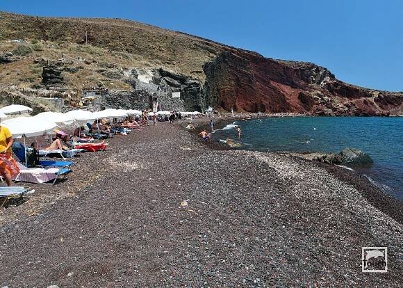 Red (Kokkini) Beach - pláž - Santorini
