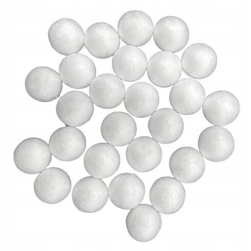 Polystyrenové koule 1,5 cm LOVEART koule cca 25 Ks