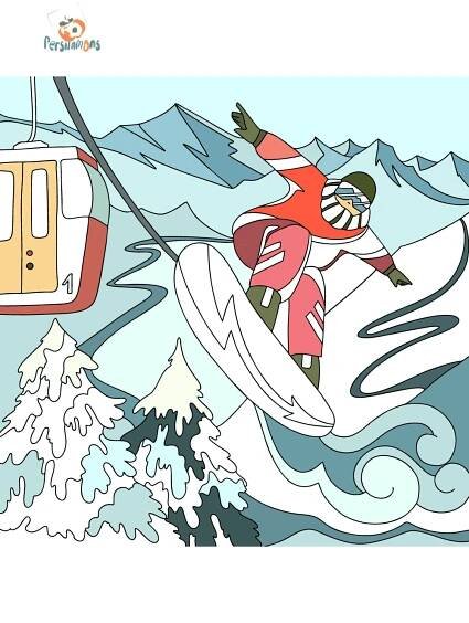 Omalovánka Snowboard Online