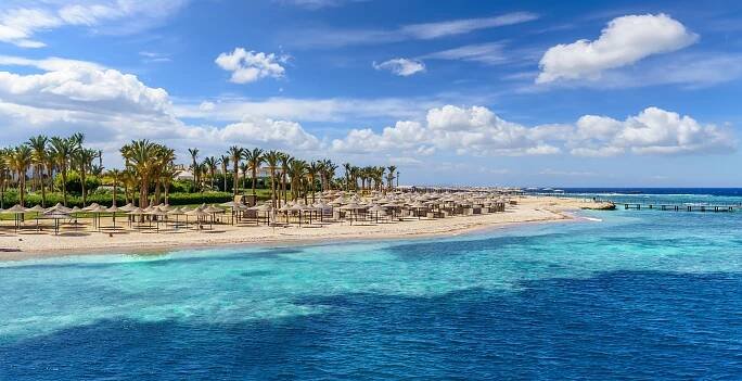 Marsá Alam : Plage à Port Ghalib, Marsa Alam
