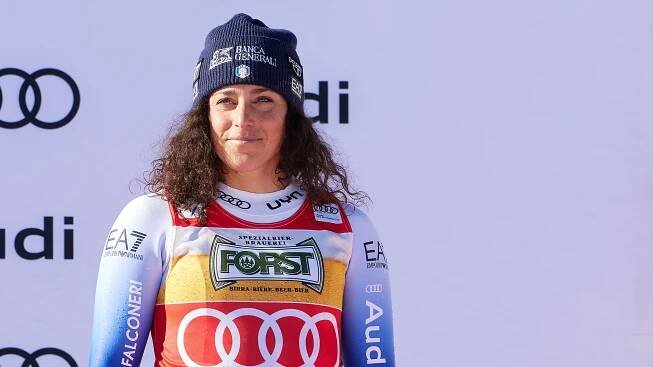 Three-time Olympic medallist Brignone suffers leg break in crash