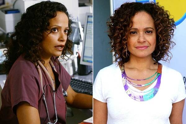 Judy Reyes as Carla Espinosa on 'Scrubs'; Judy Reyes attends the short film screening of 'Game Changer' in L.A. on Oct. 12, 2019