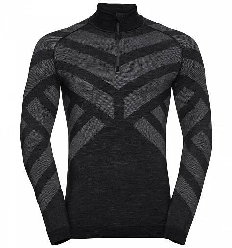 Pánské funkční tričko se stojáčkem 1/2 zip Natural+ Kinship WARM | Sportecshop 