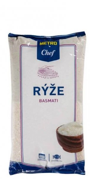 METRO Chef Rýže Basmati 5 kg - Basmati rýže, Rýže, Těstoviny, rýže, luštěniny, obiloviny, Trvanlivé