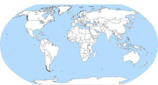 Mapa světa a všechny státy: politická, slepá, online, ke stažení