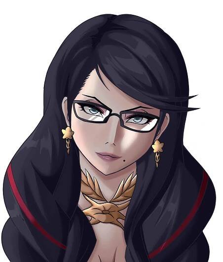 Bayonetta Fierce Face Wallpaper