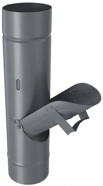 Okap- výklopná klapka svodu 120 mm PZ antracit RAL 7016 Robust