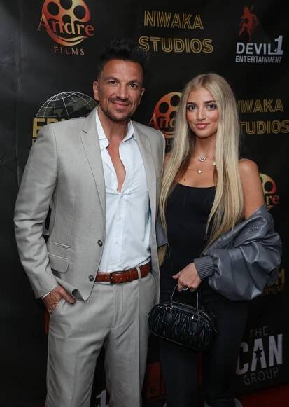 Peter Andre and Princess Andre at a VIP screening.