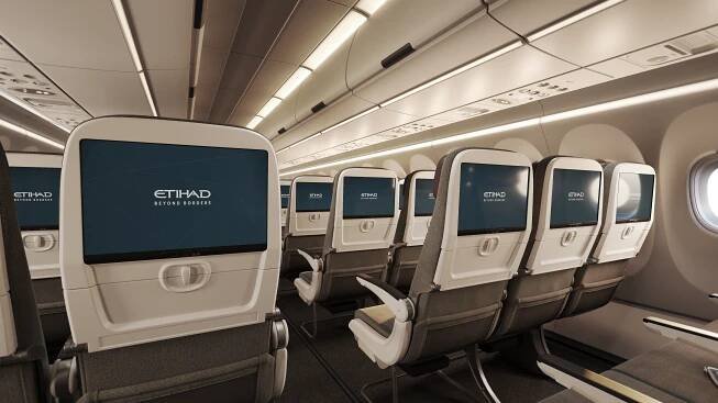 Etihad Airways Reveals New Airbus A321LR 3-Class Cabin | FlightChic