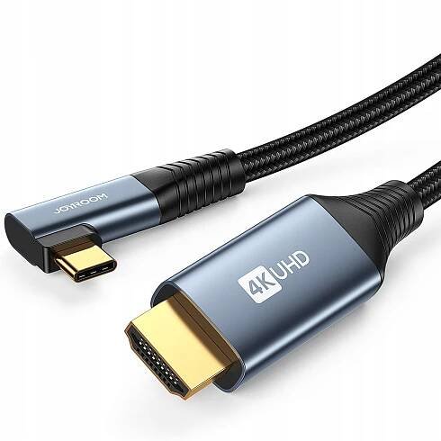 Kabel Joyroom SY-20C1 USB-C (úhlový) / HDMI (rovný) 4K 60Hz 2 m - šedý