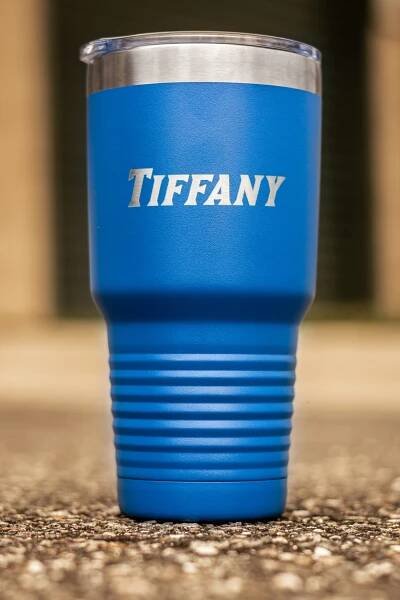 Name Tumbler Blue