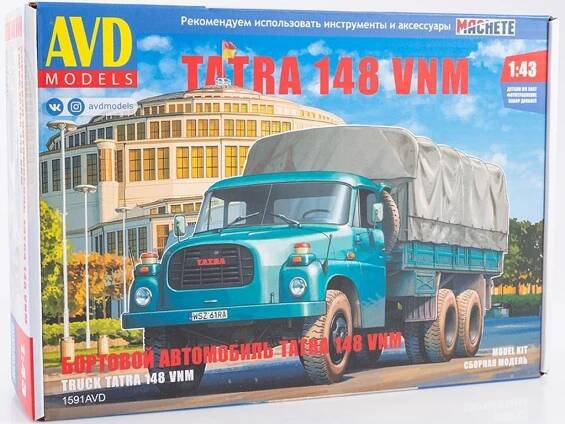 AVD Models - Tatra 148 VNM, nákladní s plachtou, Model Kit 1591, 1/43
