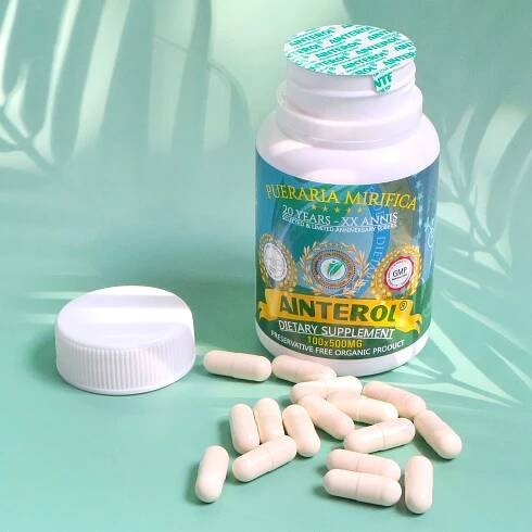 AINTEROL US => pueraria mifica R1 500 mg => prsa, kůže, vlasy, dekolt - Lékárna a zdraví