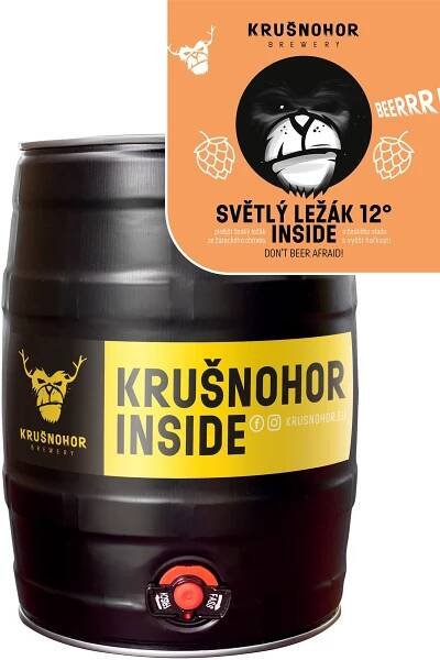 Krušnohor Světlý ležák 12° soudek 5l