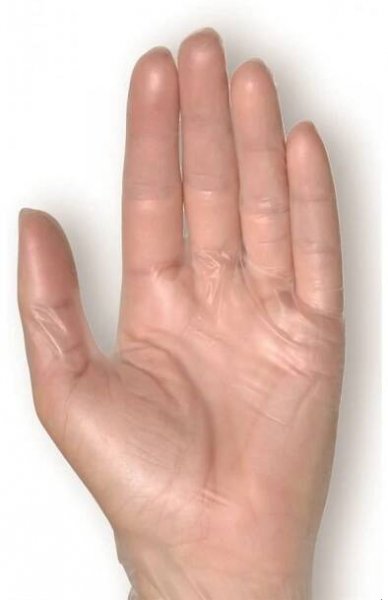 Jednorázové rukavice PROTECTS HYGIENIC VINYL - nepudrované - čiré