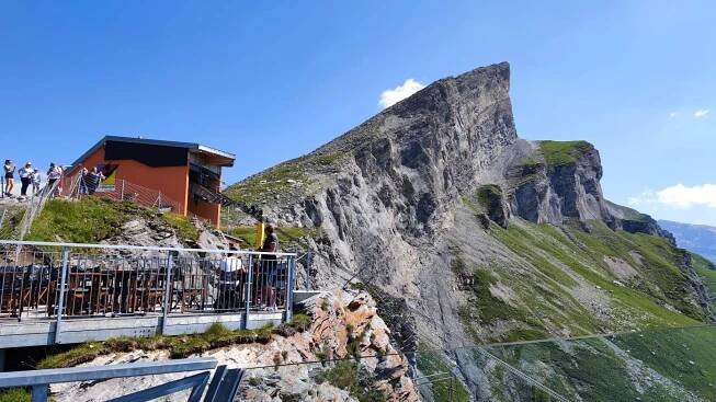 Švýcarsko - Leukerbad - termální lázně a hory