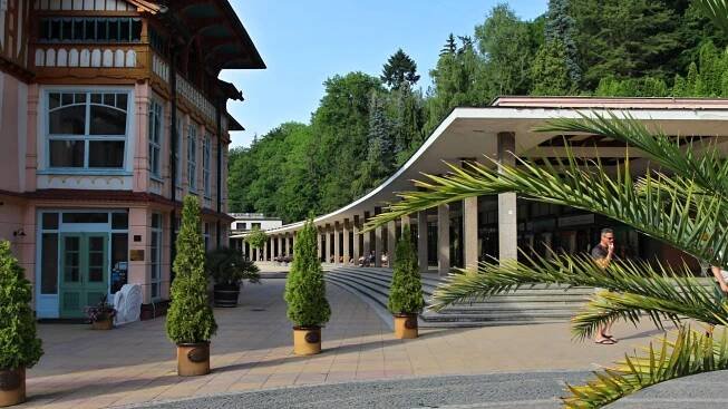 Moderní promenáda v Lázních Luhačovice