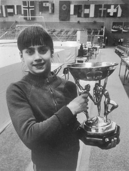 Nadia Comaneciová na OH v Montrealu v roce 1976