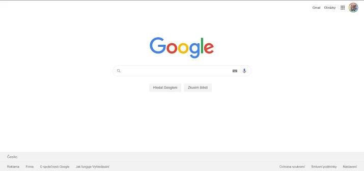 Otevřete vyhledávač Google