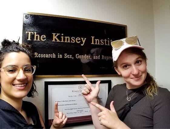 Trans author Samantha Allen and her wife at The Kinsey Institute