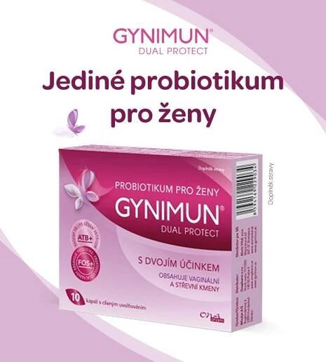 Gynimun, probiotika, harmonizase vaginálního a střevního prostředí, 