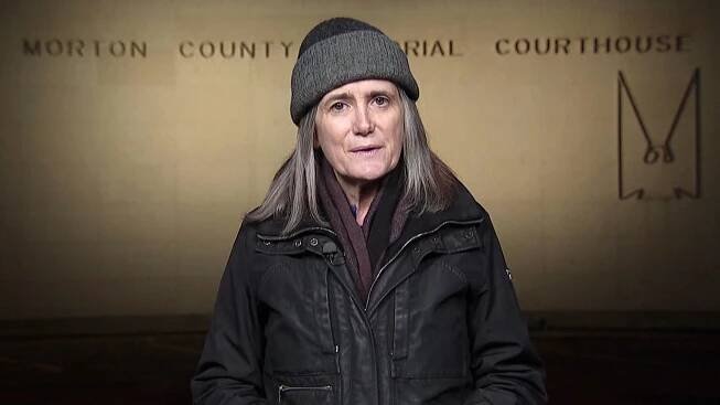Amy Goodman Broadcasts from North Dakota Across from Court Where She Faces Riot Charge Today