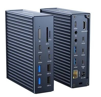 Dokovací stanice Acasis Thunderbolt 4 40Gbps pro 21 portů macOS, Windows, Linux