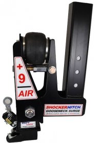 Shocker Gooseneck Air Hitch & Extension 9" Offset Coupler - Square Stem