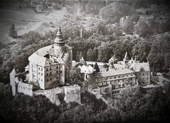 Hrad a zámek Frýdlant v Čechách kolem roku 1970