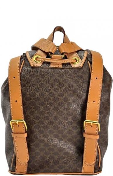 CELINE - Brown Macadam Backpack PVC