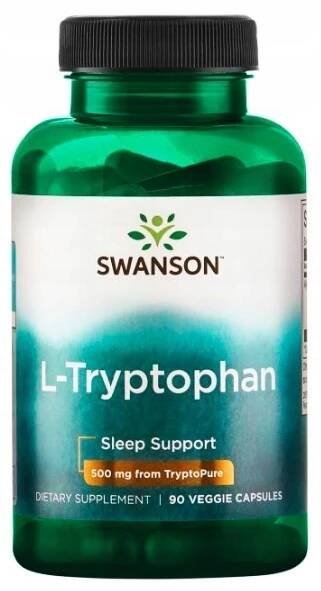 Swanson L-Tryptophan 500 mg 90kapslí. Spánek Stres Lepší nálada Nervozita